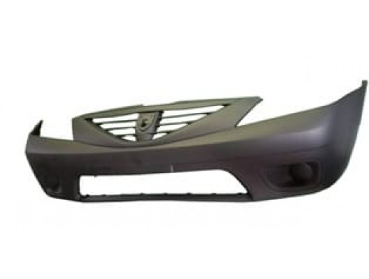 DACIA LOGAN- MCV- 06/08; ÖN TAMPON SİYAH (PANJURLU TİP IZGARA DELİKLİ/SİS DELİKSİZ)(EUROBUMP)