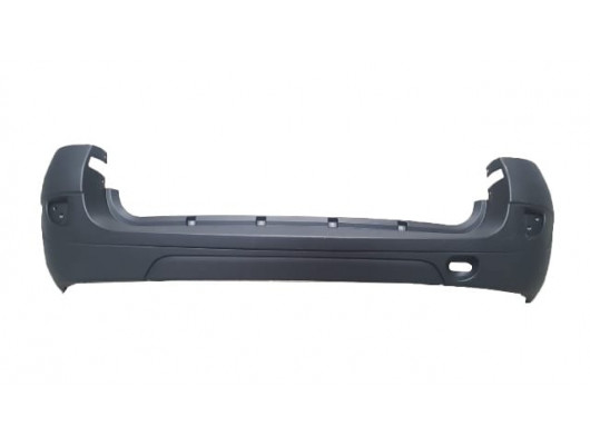 DACIA LOGAN- MCV- 06/08; ARKA TAMPON SİYAH (REFLEKTÖR DELİKLİ) (EUROBUMP)