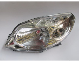 DACIA SANDERO- 09/12; FAR LAMBASI SOL MANUEL NİKELAJLI (H4) (AYFAR) (E MARKLI)