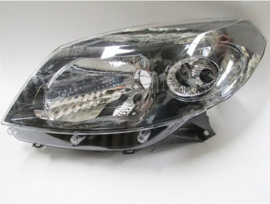 DACIA SANDERO- 09/12; FAR LAMBASI SOL MANUEL SİYAH (H4) (AYFAR) (E MARKLI)