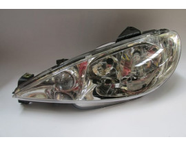 PEUGEOT 206- SD- 07/11; FAR LAMBASI SOL ELEKTRİKLİ/MOTORSUZ (ŞEFFAF CAMLI) H7/H7 (AYFAR) (E MARKLI)