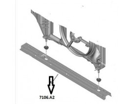 PEUGEOT 206- SD- 07/11; MOTOR BEŞİĞİ SACI (BEŞİK)(RADYATÖR ALT TRAVERSİ) (EAGLE BODY)
