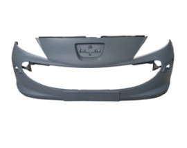 PEUGEOT 207- 06/09; ÖN TAMPON GRİ (SİS DELİKSİZ) BANT/PANJUR DELİKLİ (BRAKETLİ) (TYG)