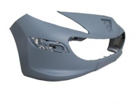 PEUGEOT 207- 06/09; ÖN TAMPON GRİ (SİS DELİKSİZ) BANT/PANJUR DELİKLİ (BRAKETLİ) (TYG)