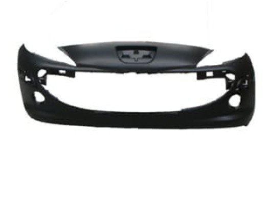 PEUGEOT 207- 06/09; ÖN TAMPON SİYAH (SİS DELİKLİ) BANT/PANJUR DELİKLİ (TYG)