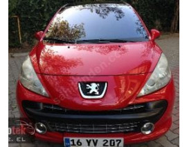 PEUGEOT 207- 06/09; ÖN TAMPON PANJURU ÜST NİKELAJLI (IZGARA) (3 KAPI SPORT) (TYG)