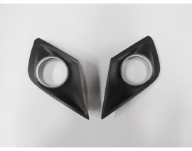 PEUGEOT 207- 09/12; SİS LAMBA KAPAĞI SAĞ/SOL SET (2 PARÇA) SİS DELİKLİ ÇERÇEVESİ GRİ