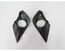 PEUGEOT 207- 09/12; SİS LAMBA KAPAĞI SAĞ/SOL SET (2 PARÇA) SİS DELİKLİ ÇERÇEVESİ GRİ