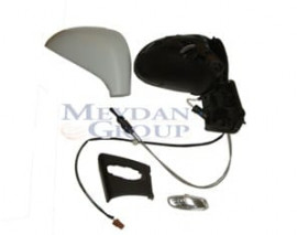 PEUGEOT 207- 06/12; KAPI AYNASI SAĞ MANUEL/SİNYALLİ/SENSÖRLÜ/GRİ KAPAKLI 4+2 FİŞLİ (FAMELLA)