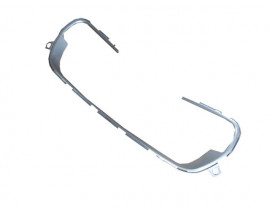 PEUGEOT 308- 11/13; ÖN TAMPON PANJURU ÇERÇEVESİ GÜMÜŞ GRİ (LM)