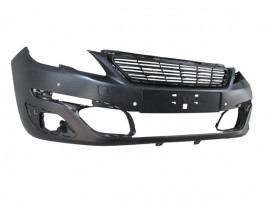 PEUGEOT 308- 15/17; ÖN TAMPON SİYAH (ASTARLI ÜST PANJURLU SENSÖR DELİKLİ/FAR YIKAMASIZ(ACTIVE MODEL
