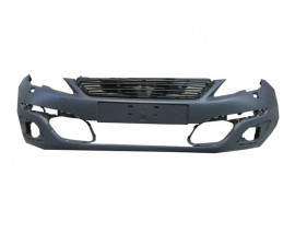 PEUGEOT 308- 15/17; ÖN TAMPON GRİ (ÜST PANJURLU)SENSÖR DELİKSİZ/FAR YIKAMALI (TYG)