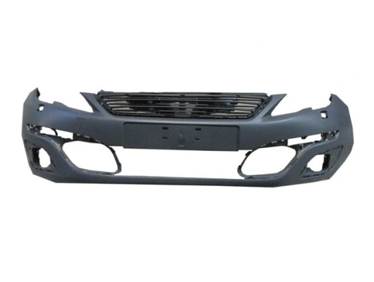 PEUGEOT 308- 15/17; ÖN TAMPON GRİ (ÜST PANJURLU)SENSÖR DELİKSİZ/FAR YIKAMALI (TYG)