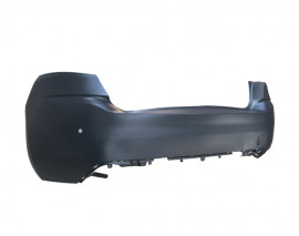 PEUGEOT 308- 14/17; ARKA TAMPON (ASTARLI SİYAH SENSÖR DELİKLİ/KARLIKSIZ (ALLURE/ACTIVE MODEL)TYG)