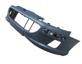 PEUGEOT 407- 04/11; ÖN TAMPON GRİ (ASTARLI (BANT/SİS DELİKLİ (FAR YIKAMA DELİKSİZ) TW)