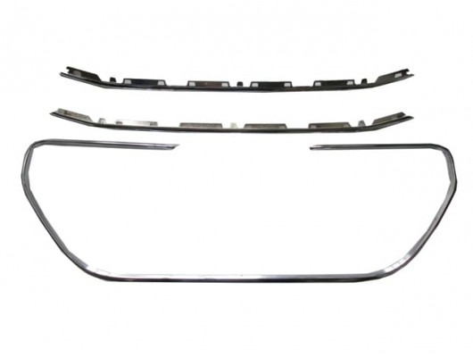 PEUGEOT 301- 13/16; ÖN PANJUR DIŞ NİKELAJ ÇITASI (3 PARÇA) SET