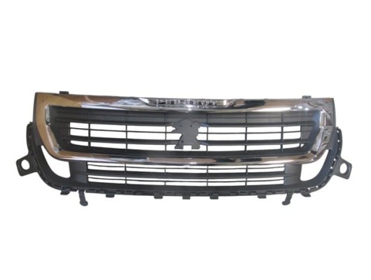 PEUGEOT PARTNER- TEPEE- 15/18; ÖN PANJUR SİYAH/NİKELAJ ÇERÇEVELİ KOMPLE (ÖN TAMPON ÜST)(TW)