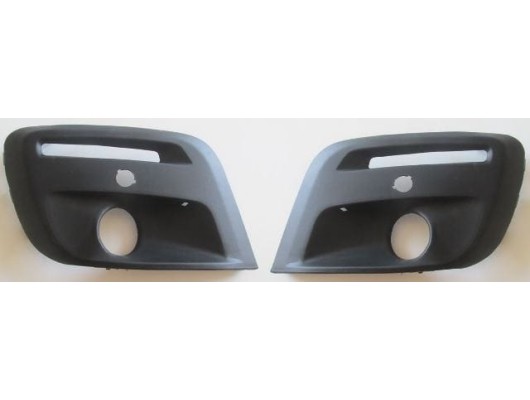 PEUGEOT PARTNER- VAN- 16/18; SİS LAMBA KAPAĞI SAĞ/SOL SET (2 PARÇA) (SİS/SENSÖR/GÜNDÜZ FARI DELİKLİ)