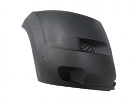 PEUGEOT BOXER- 07/13; ÖN TAMPON UCU SAĞ SİYAH (SİS DELİKSİZ/DODİK DELİKLİ)