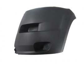 PEUGEOT BOXER- 07/13; ÖN TAMPON UCU SOL SİYAH (SİS DELİKSİZ/DODİK DELİKLİ)