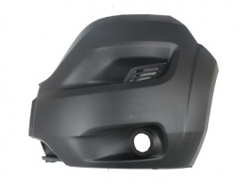 PEUGEOT BOXER- 14/24; ÖN TAMPON UCU SOL SİYAH (SİS DELİKLİ) (DODİKSİZ ARAÇLAR İÇİN) (EUROBUMP)