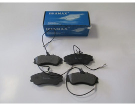 CITROEN XSARA- 98/00; ÖN FREN BALATASI (4 KABLOLU)(DİSK) (129,7X56X18,5) (BRAMAX)