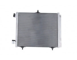 CITROEN C2- 04/09; KLİMA RADYATÖRÜ (BRAZING) (420X374X16) ALÜMİNYUM (3 AYAKLI) (ORİS)