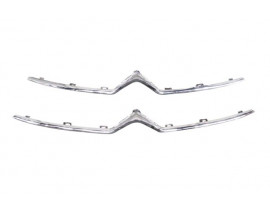 CITROEN C4- 11/17; ÖN PANJUR ÜST NİKELAJI (ALT/ÜST TAKIM 2 ADET) (TW)