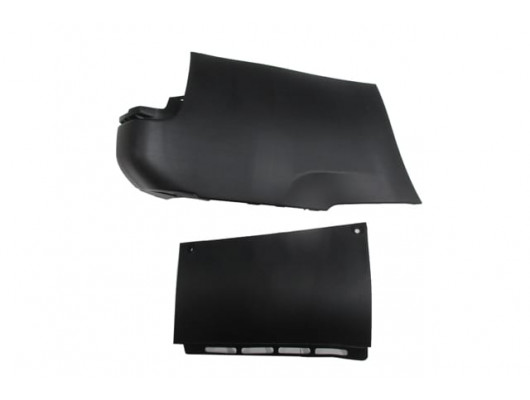 CITROEN BERLINGO- 08/18; ARKA TAMPON UCU SOL SİYAH UZUN ŞASİ (ÇİFT KAPILI) (İTALYA)