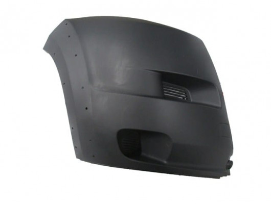 CITROEN JUMPER- 07/13; ÖN TAMPON UCU SAĞ SİYAH (SİS DELİKSİZ/DODİK DELİKLİ)