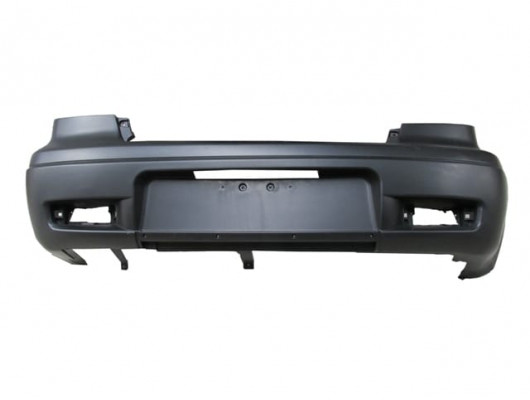 MITSUBISHI OUTLANDER- 04/07; ARKA TAMPON SİYAH (PLAKA/REFLEKTÖR DELİKLİ FPI)