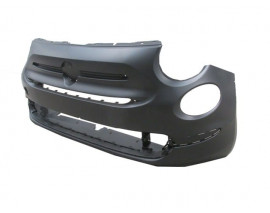 FIAT 500L- 15/16; ÖN TAMPON SİYAH (SİS/PANJUR DELİKLİ LOUNGE MODEL) (TÜV) (TYG)