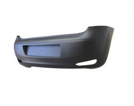 FIAT PUNTO- EVO- 12/16; ARKA TAMPON SİYAH (SENSÖR DELİKSİZ/SİS DELİKLİ/ÇEKİ KAPAKLI)(EUROBUMP)