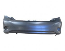 TOYOTA COROLLA- E150- 07/10; ARKA TAMPON SİYAH (REFLEKTÖR DELİKLİ (SENSÖR DELİKSİZ) (TYG)