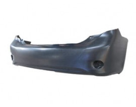 TOYOTA COROLLA- E150- 07/10; ARKA TAMPON SİYAH (REFLEKTÖR DELİKLİ (SENSÖR DELİKSİZ) (TYG)