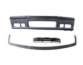 BMW 3 SERI- E36- 91/98; ÖN TAMPON ASTARLI (SPOİLERLİ/BANDLI/PANJURLU) (M-TECH/M3) (3 ÇITALI IZGARA)