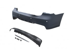 BMW 3 SERI- E90- 05/11; ARKA TAMPON ASTARLI (SENSÖR DELİKLİ/KARLIKLI/TEK EGZOSLU/ÇEK.KAPAKLI) M-TECH