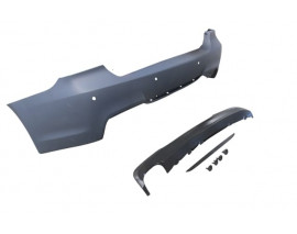 BMW 3 SERI- E90- 05/11; ARKA TAMPON ASTARLI (SENSÖR DELİKLİ/KARLIKLI/TEK EGZOSLU/ÇEK.KAPAKLI) M-TECH