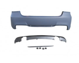 BMW 3 SERI- E90- 05/11; ARKA TAMPON ASTARLI(SEN. YUVALI/KARLIKLI/ÇİFT EGZOS/ ÇEK.KAPAKLI)M-TECH/335İ