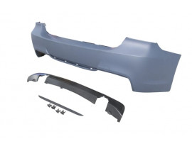 BMW 3 SERI- E90- 05/11; ARKA TAMPON ASTARLI(SEN. YUVALI/KARLIKLI/ÇİFT EGZOS/ ÇEK.KAPAKLI)M-TECH/335İ