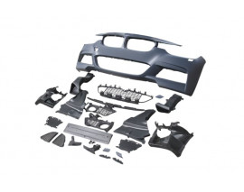 BMW 3 SERI- F30- 12/18; ÖN TAMPON KOMPLE (IZGARALI/PLAKA PLASTİKLİ) (F.YIK.LI) (M-TECH/LCI)