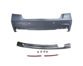 BMW 3 SERI- F30- 12/14; ARKA TAMPON ASTARLI (SENSÖR YUVALI/KARLIKLI/REFLEKTÖRLÜ) (M-TECH)