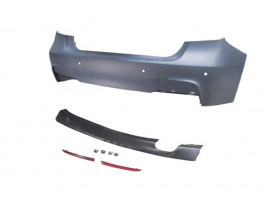 BMW 3 SERI- F30- 12/14; ARKA TAMPON ASTARLI (SENSÖR YUVALI/KARLIKLI/REFLEKTÖRLÜ) (M-TECH)