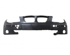 BMW 1 SERI- E87- 04/08; ÖN TAMPON SİYAH (SİS/BANT DELİKLİ/FAR YIKAMA DELİKLİ TW)