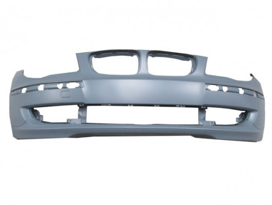 BMW 1 SERI- E87- 09/11; ÖN TAMPON (ASTARLI SİS/BANT DELİKLİ/FAR YIKAMA DELİKSİZ) (TYG)