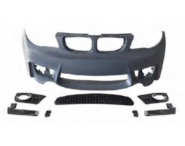 BMW 1 SERI- E87- 04/11; ÖN TAMPON GRİ(SİS D.Lİ/F.YIK.LI/SEN.D.Lİ)SİSLİ IZGARALI)8 PARÇA)M1STYLE/LCI