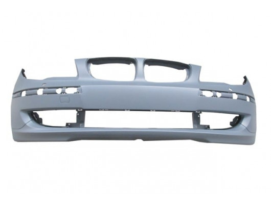 BMW 1 SERI- E87- 09/11; ÖN TAMPON (ASTARLI SİS/BANT DELİKLİ/FAR YIKAMA DELİKLİ (TYG)