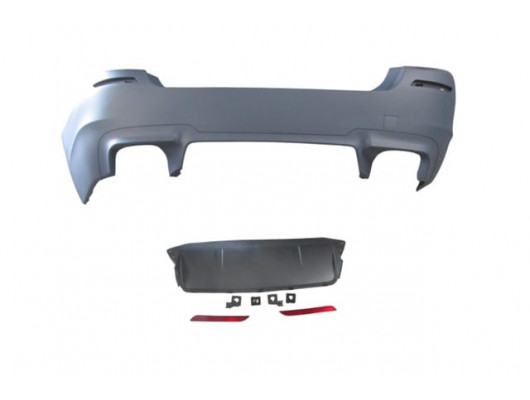 BMW 1 SERI- F20- 12/15; ARKA TAMPON ASTARLI (SENSÖR AÇILIR TİP/REFLEKTÖRLÜ (KARLIKLI) (M-TECH)