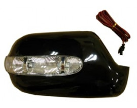 BMW 5 SERI- E39- 96/00; AYNA KAPAĞI SOL SİYAH SİNYALLİ