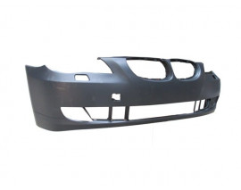 BMW 5 SERI- E60- 07/10; ÖN TAMPON (ASTARLI SİS/PANJUR/FAR YIKAMA DELİKLİ/SENSÖR DELİKSİZ)(TW)